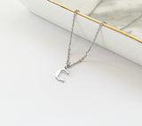 Little Initial Necklace in Silver